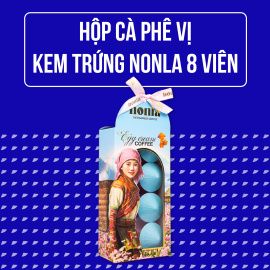  Cafe Vị Kem Trứng - Hộp Nonla 8 Viên