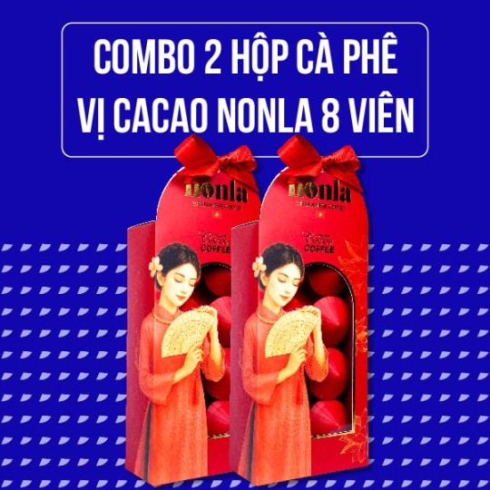 Cafe Vị Cacao - Hộp Nonla 8 Viên