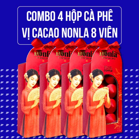 Cafe Vị Cacao - Hộp Nonla 8 Viên