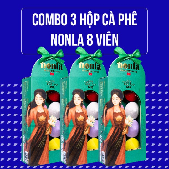  Cafe Mix Vị - Hộp Nonla 8 Viên