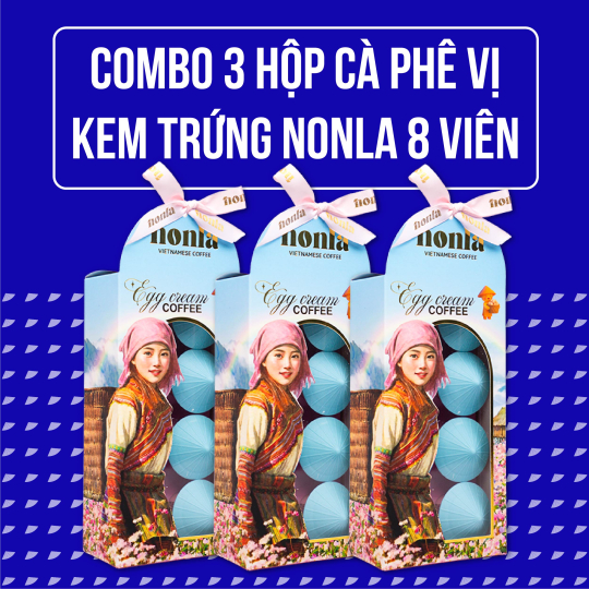  Cafe Vị Kem Trứng - Hộp Nonla 8 Viên